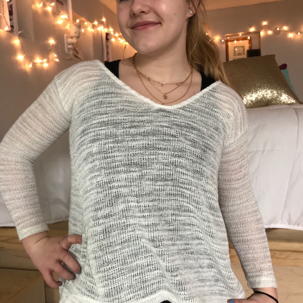 cozy aeropostale sweater w/ sparkles